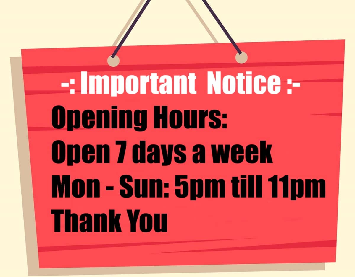 Opening hours